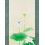 【肉筆画】水野由宇『蓮の花』
