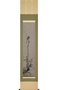 【原寸サイズ】宮本武蔵『枯木鳴鵙図』（掛軸）