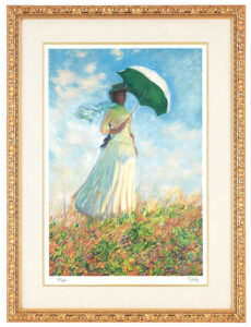 クロード・モネ『日傘をさす女性』高級リトグラフ