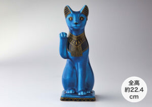 幸兵衛窯　青釉金彩『招き猫』